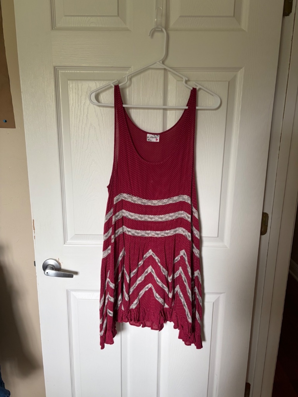 Intimately Free People Voile and Lace Trapeze Slip Dress - M - Picture 2 of 4